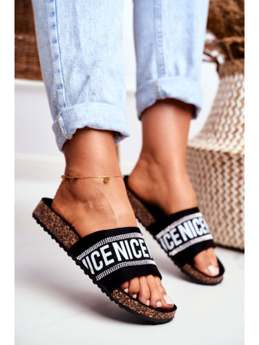 Дамски чехли Kesi Black Be Nice