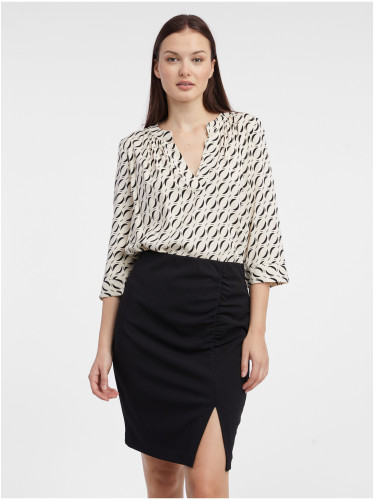 Orsay Beige Women's Patterned Blouse - Women's