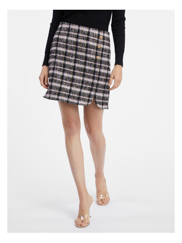 Orsay Black Ladies Plaid Skirt - Ladies