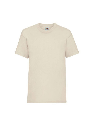 Beige Baby Cotton T-shirt Fruit of the Loom