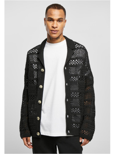 Crocheted Cardigan black