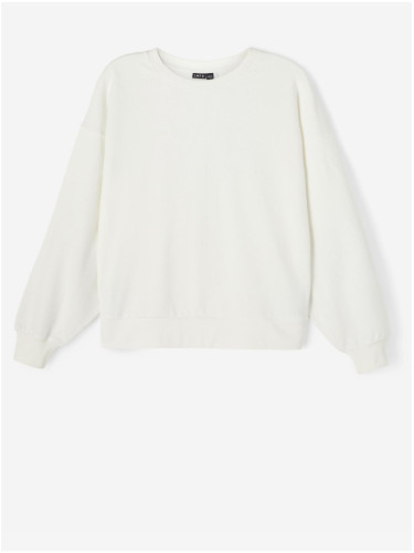 White Girly Oversize Sweatshirt name it Dute - Girls