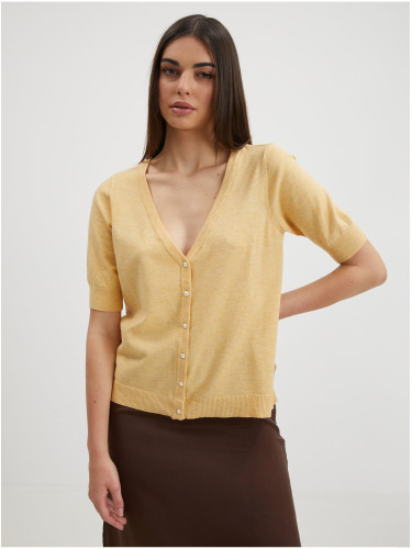 Yellow Cardigan VILA Comfy - Ladies