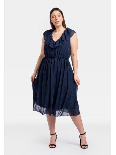 Дамска рокля. Karko Navy Blue