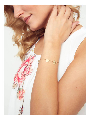 Gold plated bracelet Yups dbi0469. R06