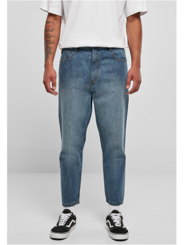 Men's Cropped Tapered Jeans Blue