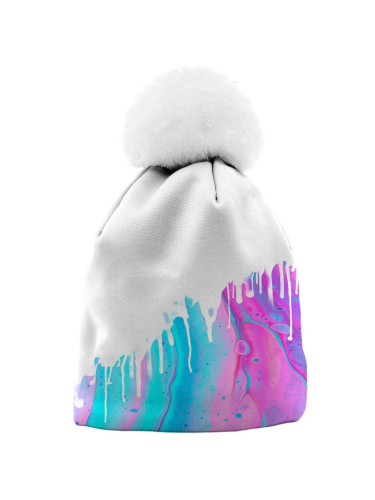 Mr. GUGU & Miss GO Woman's Paint Droplets Beanie WB21WH 2366