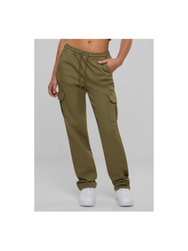 Women's Cargo Twill Trousers Tiniolive High Waist