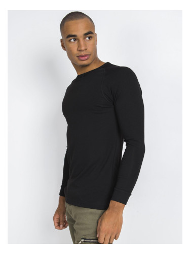 Black men's thermal sweatshirt