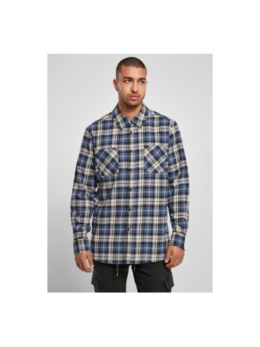 Roots Plaid Shirt Navy Blue/White