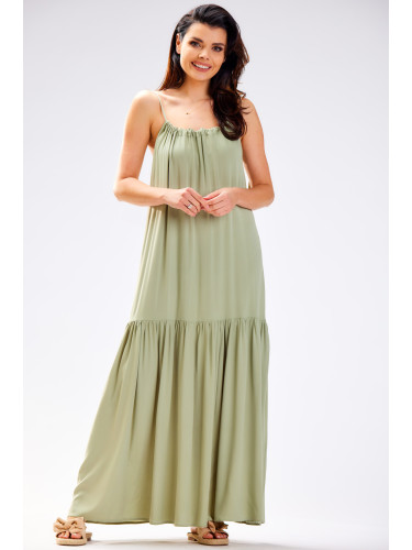 Awama Woman's Dress A582 Green