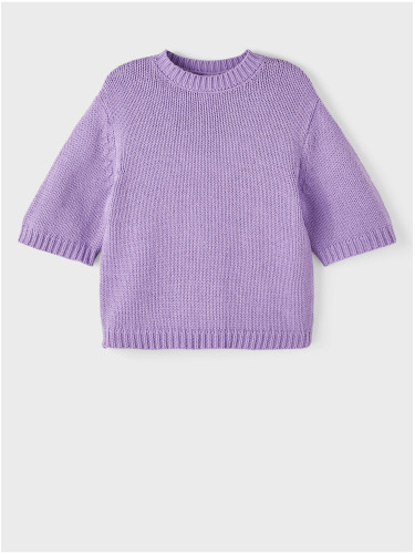 Purple girl's sweater name it Balao - Girls