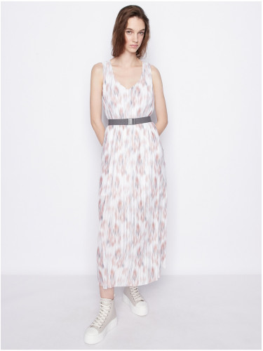 White Women's Patterned Maxi Dress Armani Exchange