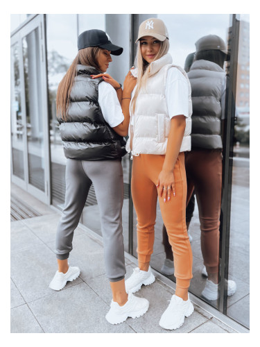 Spodnie damskie dresowe MORELO morelowe Dstreet