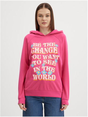 Dark pink Ladies Hoodie Noisy May Milly - Women