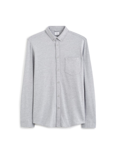 Celio Cotton Pique Shirt Bapik - Mens