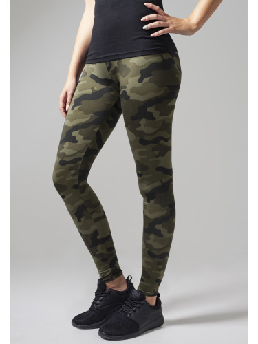 Women's camouflage leggings made of wood