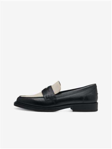 Women's beige-black loafers Tamaris - Women