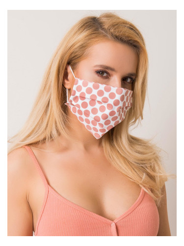 White and pink reusable mask
