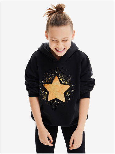 Black Girls' Hoodie Desigual Imorge - Girls