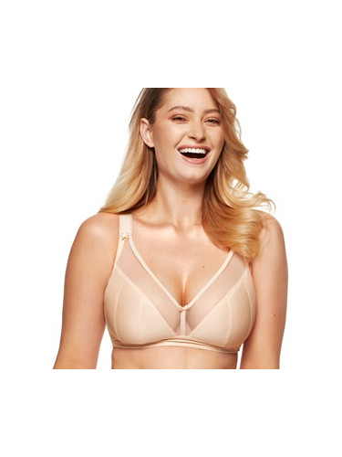 Безшевен сутиен с фина мрежа