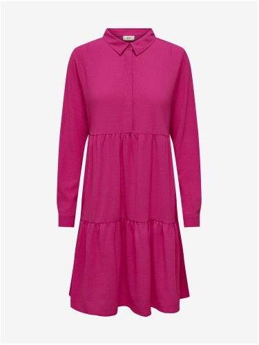 Dark pink women's dress JDY Piper - Women