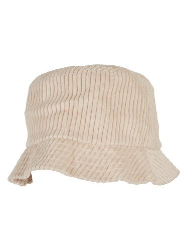 Large corduroy hat, off-white