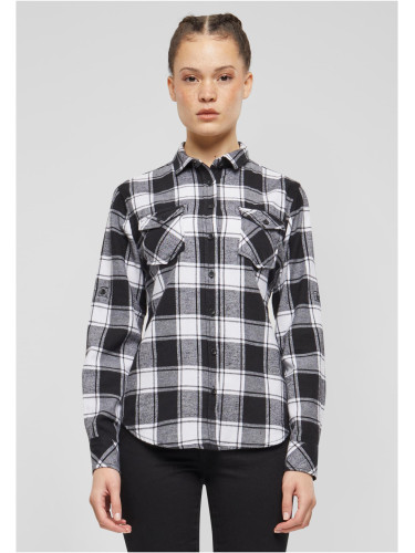 Amy Flanell Shirt GIRLS white/black