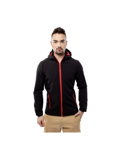 Мъжко яке с качулка GLANO - Черно