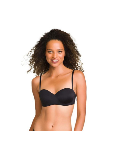 DIM WIREFREE STRAPLESS BRA - Women's bra with removable straps - black