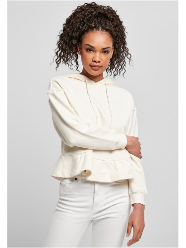 Women's Organic Volants Hoody whitesand