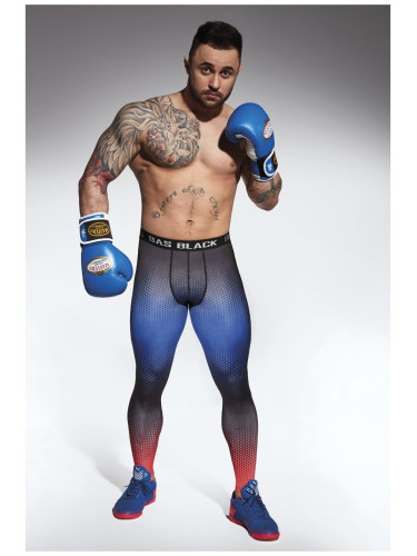 Bas Bleu QUANTUM men's functional sports leggings with a drawstring waistband