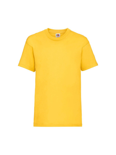 Yellow Cotton T-shirt Fruit of the Loom