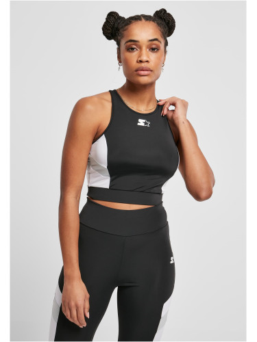 Women's Cropped Sports Top Starter Black/White