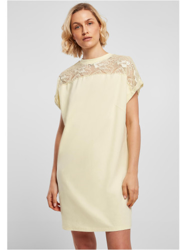 Women's dress with yellow lace