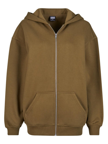 Women's summer olive zip-up sweatshirt