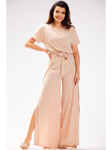 Awama Woman's Trousers A589 Beige