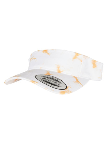 Batik Curved Visor Cap Orange/White