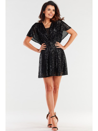 Awama Woman's Dress A488 Black