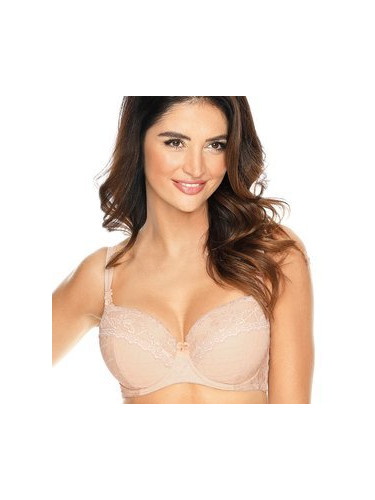Дантелен сутиен в телесен цвят