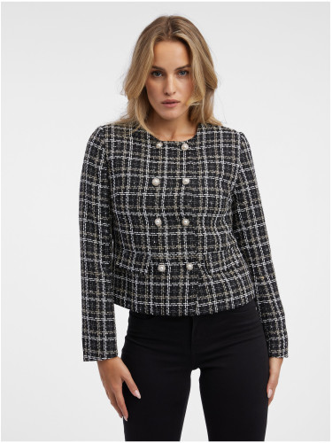 Orsay Black Women's Patterned Blazer - Women's