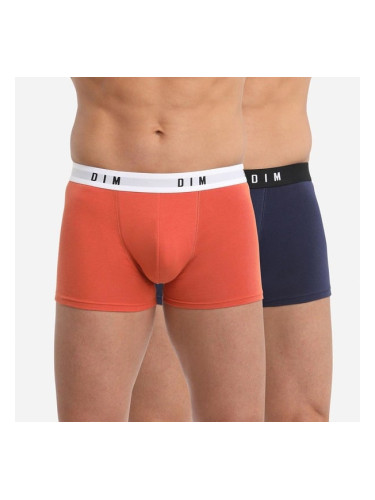 DIM BOXER ORIGINAL 2x - Men's boxer briefs 2 pcs - orange - blue