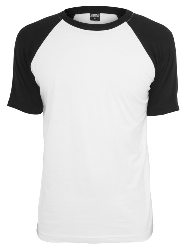 Raglan contrasting t-shirt wht/blk