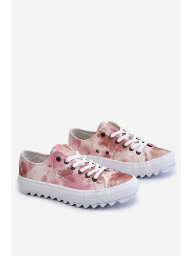 Fashion Low Sneakers Big Star LL274044 Pink-Beige