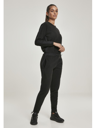 Women's Polar Fleece Jumpsuit - Black