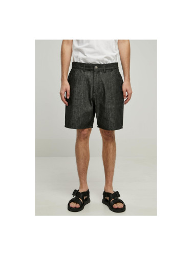 Denim Bermuda shorts dark black