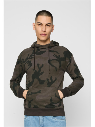 Camo High Neck Hoody Dark Camouflage
