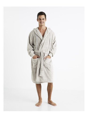 Light grey men's bathrobe Celio