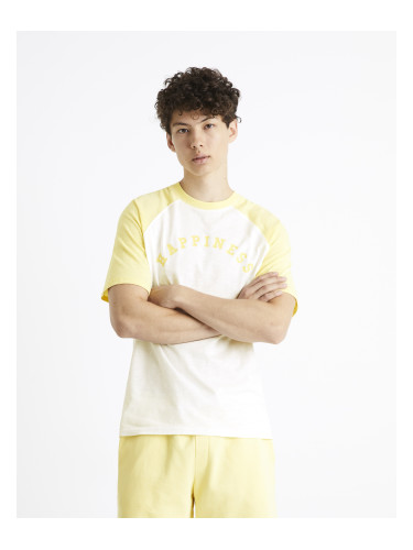 Celio Ceraglan Happiness Cotton T-Shirt - Men's