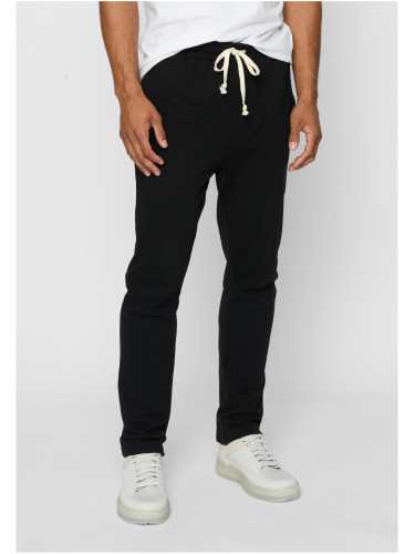Eco-friendly sweatpants with a low crotch black
